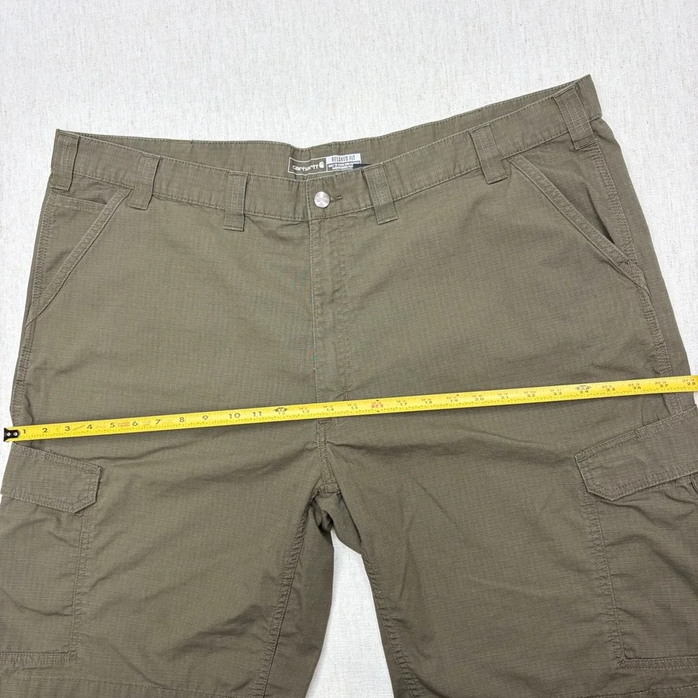Carhartt Force Relaxed Fit Ripstop Cargo Work Shorts Mens 48 Olive Green 11